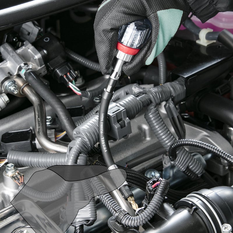 Vessel TD-6700FX-4 Stubby Ratchet Driver (with Flexible Shaft) - Image 2